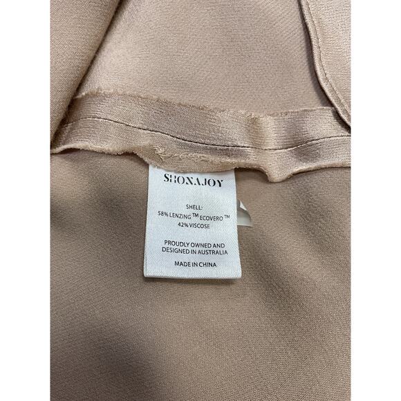 Shona Joy 'La Lune' Gold Lenzing Ecovero High Neck Midi Dress Size 4 - Picture 5 of 5